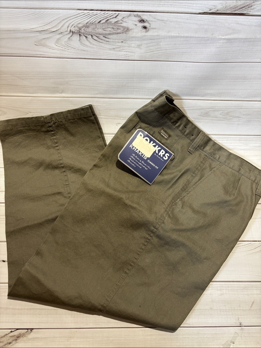 DOKKRS Men's Khaki Work Pants - Olive Green